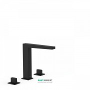 Змішувач на борт ванни Tres Slim colors двухвентильний чорний матовий 20210501NM