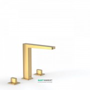 Змішувач на борт ванни Tres Slim colors двухвентильний золото 20210501OR