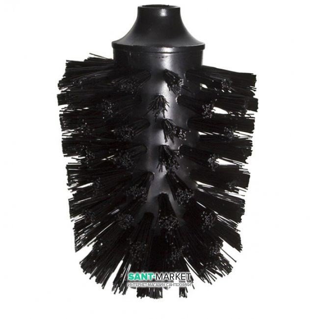 Щітка для туалетного йоржика Sonia запасна частина пластик чорний 114894