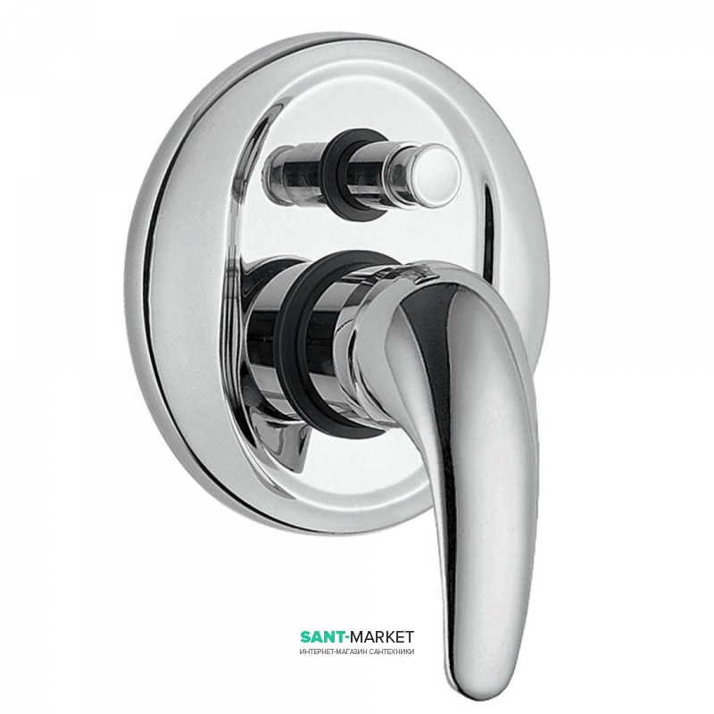 Смеситель для душа Tres Monotres 2000 однорычажный 2 канала хром 07218012