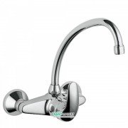 Смеситель для кухни Tres Monotres 2000 однорычажный настенный хром 172418