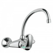Смеситель для кухни Tres Monotres 2000 однорычажный настенный хром 172218