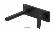 Смеситель для раковины Tres Project colors настенный излив 213 мм черный матовый 21120202NM