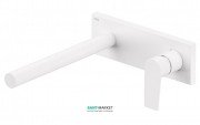 Смеситель для раковины Tres Project colors настенный излив 253 мм белый матовый 21120203BM