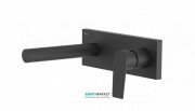 Смеситель для раковины Tres Project colors настенный излив 163 мм черный матовый 21120201NM