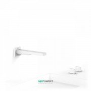 Смеситель для ванной Tres Slim colors двухвентильный белый матовый 20223801BM