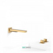 Смеситель для ванной Tres Slim colors двухвентильный матовое золото 20223801OM