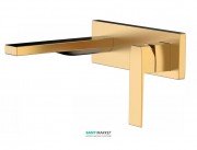 Смеситель для ванной Tres Slim colors однорычажный настенный матовое золото 20220003OM