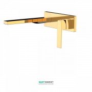 Смеситель для ванной Tres Slim colors однорычажный настенный золото 20220004OR