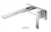 Смеситель для ванной Tres Slim-Tres однорычажный настенный хром 20220004