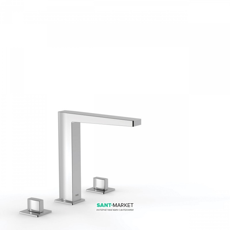 Змішувач на борт ванни Tres Slim-Tres двухвентильний хром 20210501