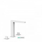Смеситель на борт ванны Tres Slim colors двухвентильный белый матовый 20210501BM