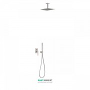 Душова система Tres Slim colors з верхнім і ручним душем сталь 20218080AC