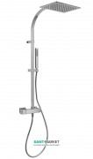 Душова стійка Tres Slim-Tres зі змішувачем верхнім і ручним душем хром 20219101