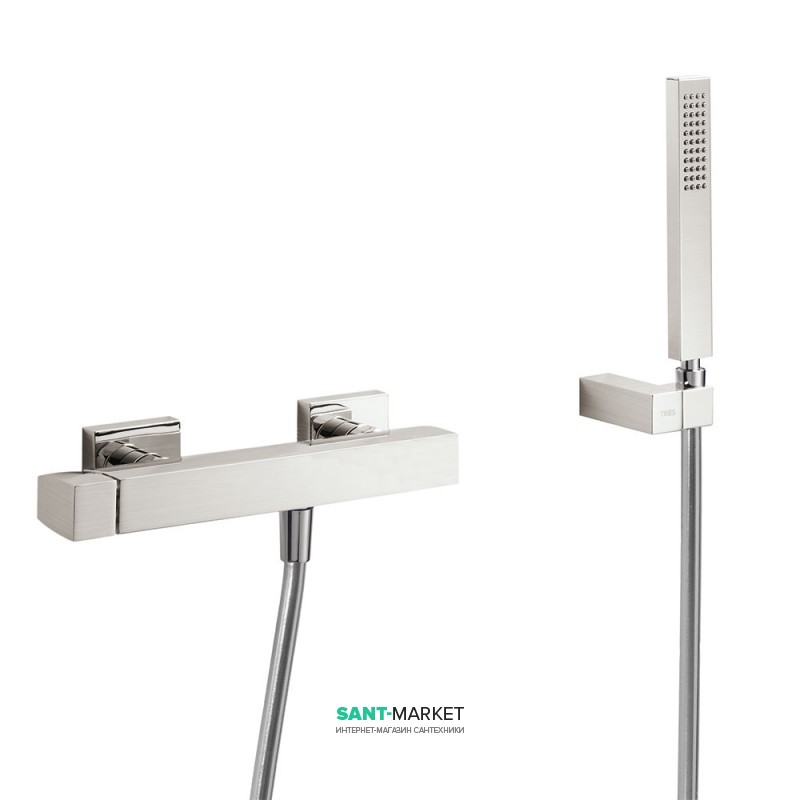 Смеситель для душа Tres Slim colors однорычажный с ручным душем сталь 20216701AC