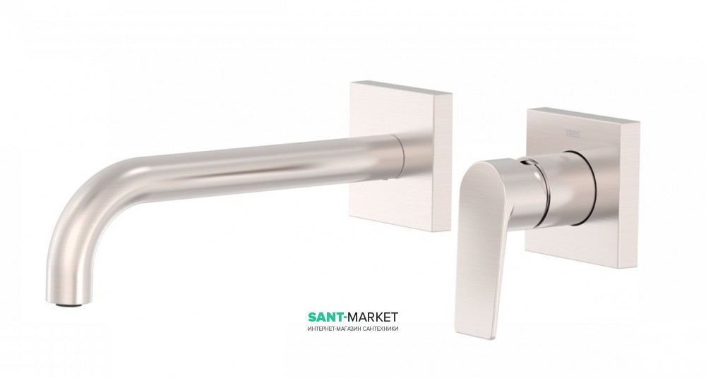 Смеситель для раковины Tres Project colors настенный излив 220 мм сталь 21120081AC