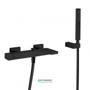 Змішувач для ванни Tres Slim colors з ручним душем чорний матовий 20217001NM