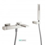 Смеситель для ванной Tres Slim colors с ручным душем сталь 20217001AC