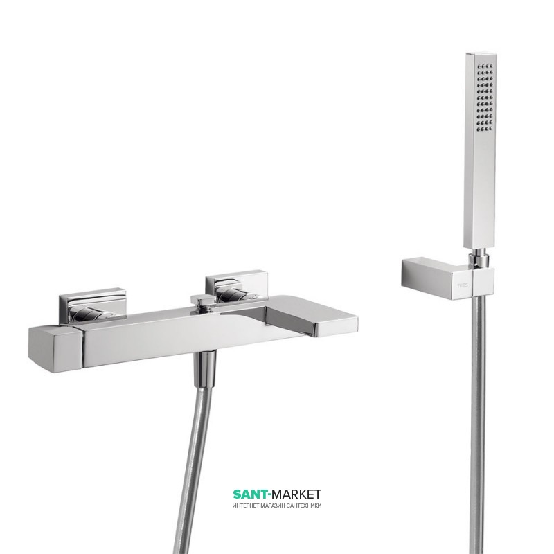 Смеситель для ванной Tres Slim-Tres однорычажный с ручным душем хром 20217001