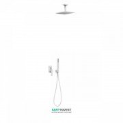 Душевая система Tres Slim colors с верхним и ручным душем белый матовый 20218080BM