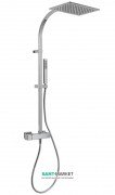 Душова стійка Tres Slim-Tres зі змішувачем верхнім і ручним душем хром 20219101
