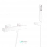 Смеситель для душа Tres Slim colors однорычажный с ручным душем белый матовый 20216701BM
