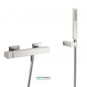 Смеситель для душа Tres Slim colors однорычажный с ручным душем сталь 20216701AC