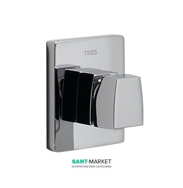 Змішувач для душа Tres Slim-Tres одноважільний вбудовується 1 канал хром 20217702