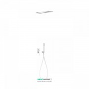 Душова система Tres Slim colors з верхнім і ручним душем білий матовий 20218003BM