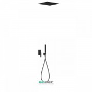 Душова система Tres Slim colors з верхнім і ручним душем чорний матовий 20298001NM