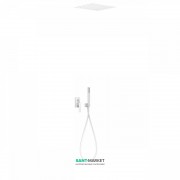 Душова система Tres Slim colors з верхнім і ручним душем білий матовий 20298001BM