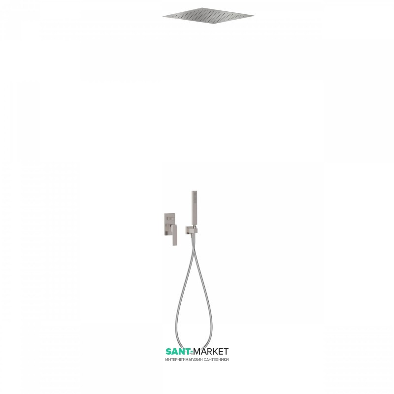 Душова система Tres Slim colors з верхнім і ручним душем сталь 20298001AC