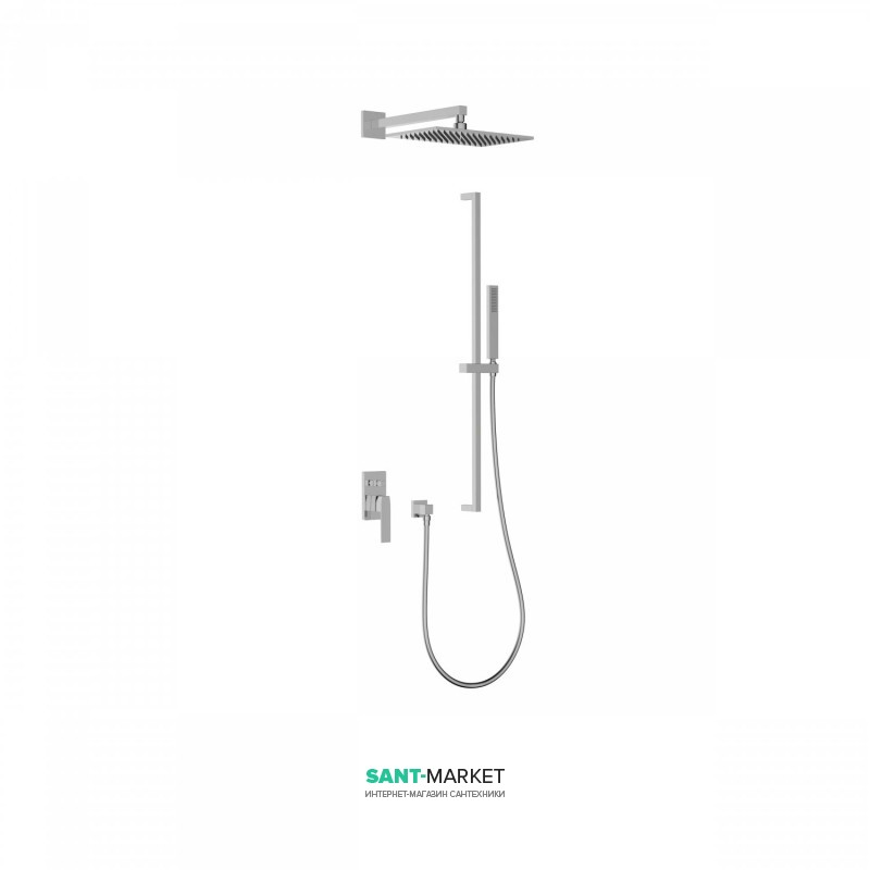 Душевая система Tres Slim-Tres с верхним и ручным душем хром 20218007