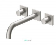 Смеситель для раковины Tres Project colors настенный двухвентильный излив 214 мм сталь 21115201AC