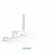 Смеситель на борт ванны Tres Slim colors с ручным душем белый матовый 20216101BM