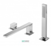Смеситель на борт ванны Tres Slim-Tres с ручным душем хром 20216102