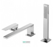 Смеситель на борт ванны Tres Slim-Tres с ручным душем хром 20216101