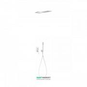 Душова система Tres Slim colors з верхнім і ручним душем білий матовий 20218003BM