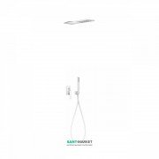 Душова система Tres Slim colors з верхнім і ручним душем білий матовий 20218003BM