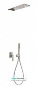 Душевая система Tres Slim colors с верхним и ручным душем сталь 20218003AC