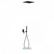 Душова система Tres Slim colors з верхнім і ручним душем чорний матовий 20298001NM