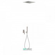 Душова система Tres Slim colors з верхнім і ручним душем сталь 20298001AC