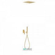 Душова система Tres Slim colors з верхнім і ручним душем золото 20298001OR