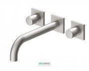 Смеситель для раковины Tres Project colors настенный двухвентильный излив 214 мм сталь 21115201AC