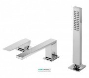 Смеситель на борт ванны Tres Slim-Tres с ручным душем хром 20216103