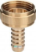 Резьбовое соединение для шланга Viega 1814 ⅜х¾ латунь хромированная 124779