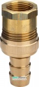 Фітинг ялинка для приєднання шланга Viega 1841 ⅜х½ латунь 145026