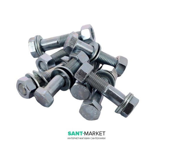 Монтажний комплект для фланцевого з'єднання Viega 2259.7XL DN65/100 PN16 сталь оцинкована 494087