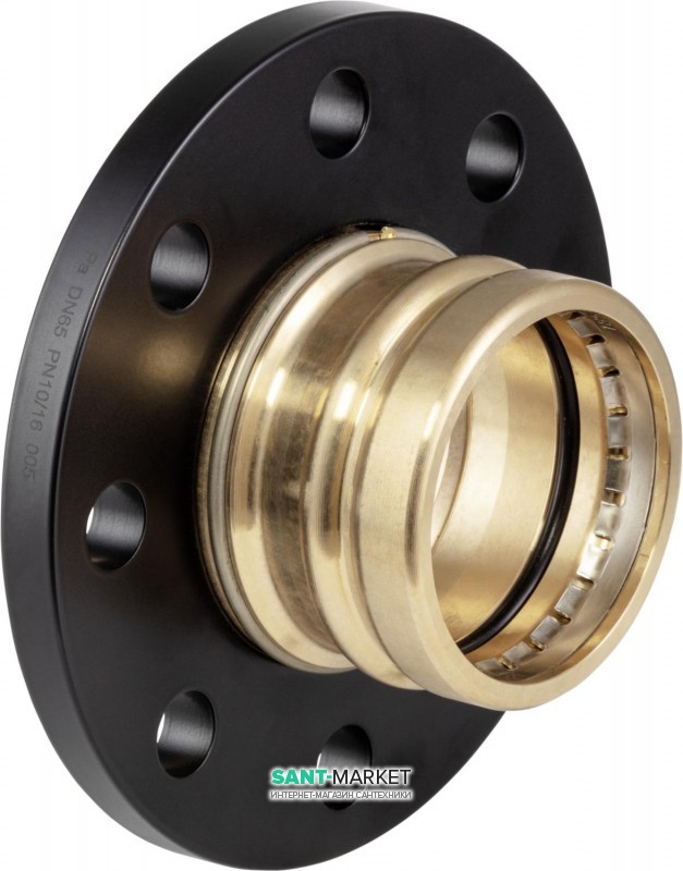 Фланцеве перехід Viega Sanpress XL 2259.5XL з SC-Contur d88,9 (DN80) бронза 479978