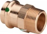 Соединительный элемент Viega Sanpress 2211 с SC‑Contur d14хR⅜ кремниевая бронза 443689